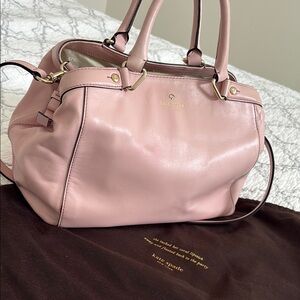 Kate Spade Pink Satchel with Gold Hardware